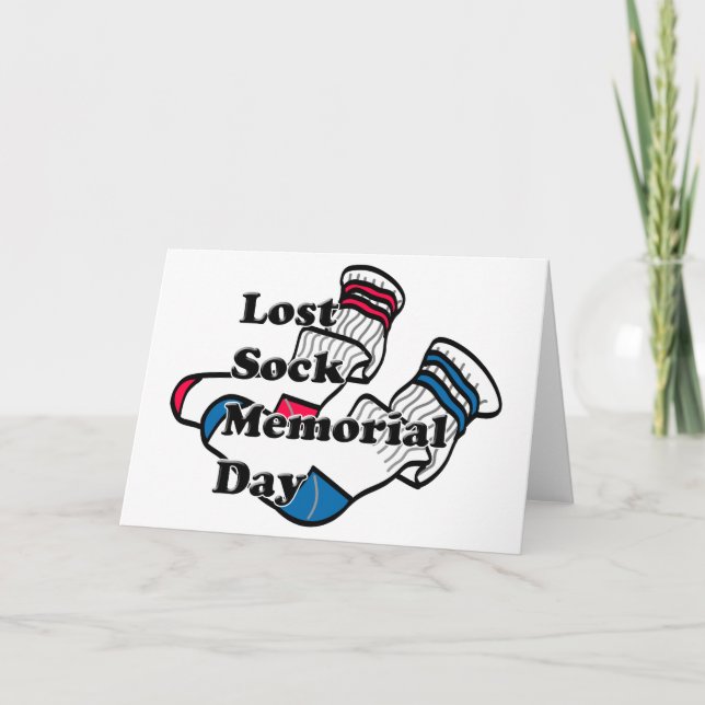 Lost Sock Memorial Day Card (Front)