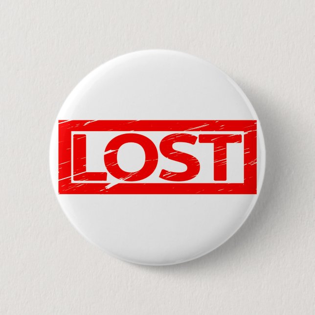 Lost Stamp 6 Cm Round Badge (Front)