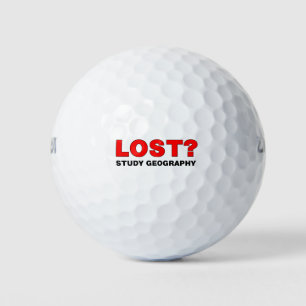 Lost? Study Geography Golf Balls