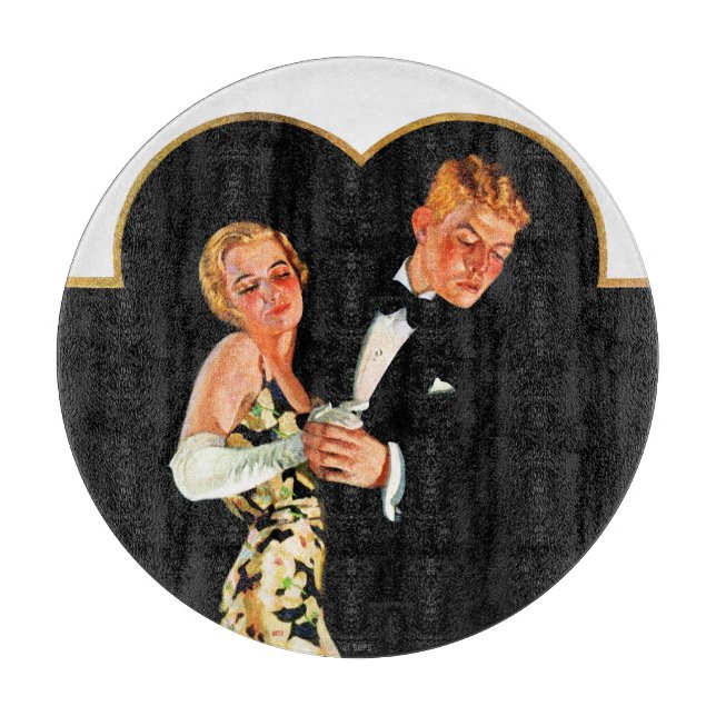 Lost Suspender Cutting Board (Front)