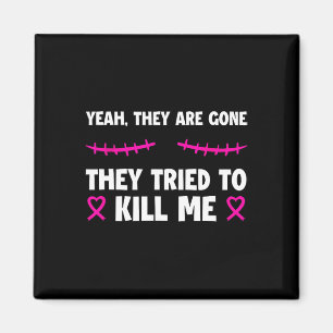 Lost Them Kept My Life Breast Cancer Survivor Tee  Magnet