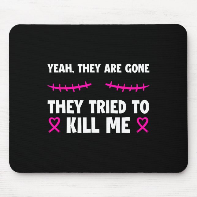 Lost Them Kept My Life Breast Cancer Survivor Tee  Mouse Mat (Front)