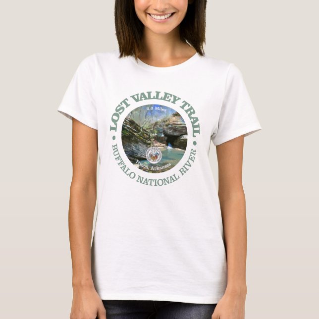 Lost Valley Trail (rd) T-Shirt (Front)