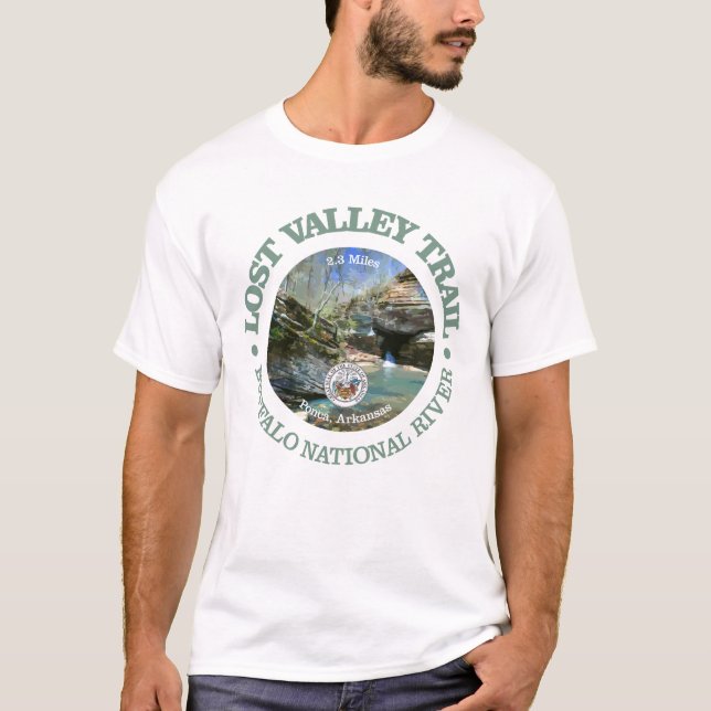 Lost Valley Trail (rd) T-Shirt (Front)