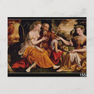 Lot and his Daughters, c.1565 Postcard