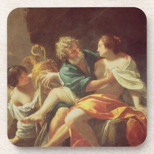 Lot and his Daughters, c.1630 (oil on canvas) Coaster