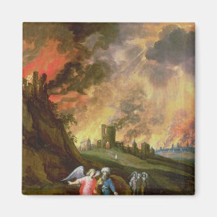 Lot and His Daughters Leaving Sodom Magnet
