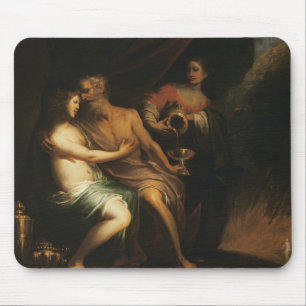 Lot and his Daughters (oil on canvas) 3 Mouse Mat