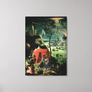 Lot and his Daughters (oil on panel) Canvas Print