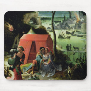 Lot and his Daughters (oil on panel) Mouse Mat