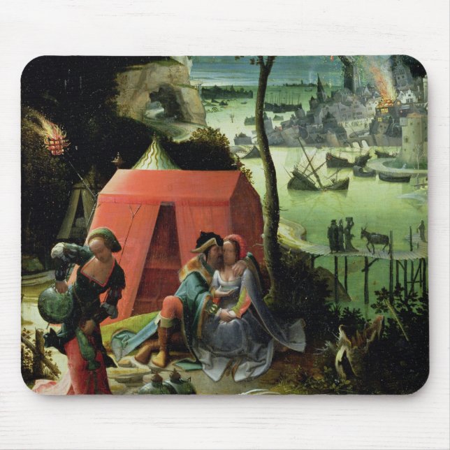 Lot and his Daughters (oil on panel) Mouse Mat (Front)
