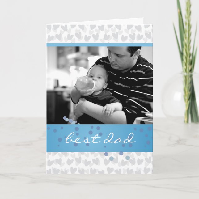lot of hearts for best dad ever card (Front)