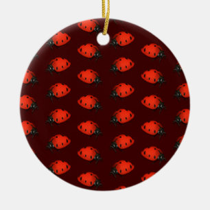Lot Of Ladybugs Ceramic Tree Decoration