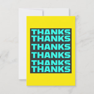 Lot Of Thanks Words - Thank You Card