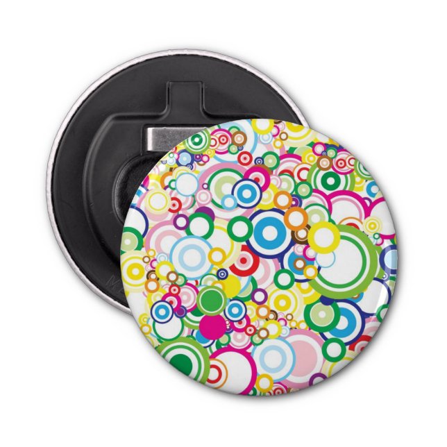 Lot of vivid circles bottle opener (Front)