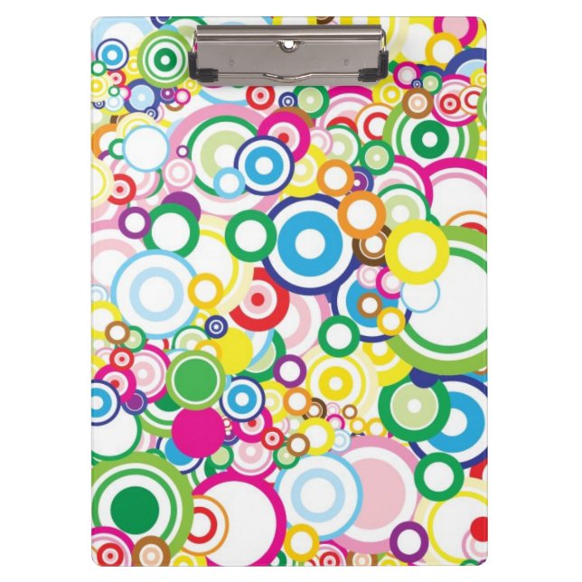 Lot of vivid circles clipboard (Front)
