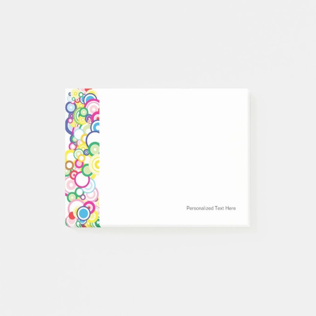Lot of vivid circles post-it notes (Front)