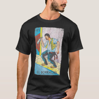 Loteria El Borracho Colourful Tarot Card  T-Shirt