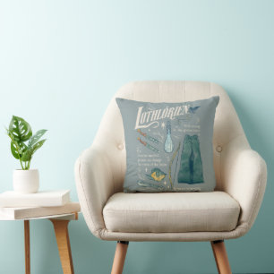 LOTHLORIEN™ Watercolor Collage Graphic Cushion