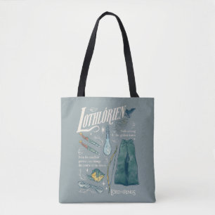 LOTHLORIEN™ Watercolor Collage Graphic Tote Bag