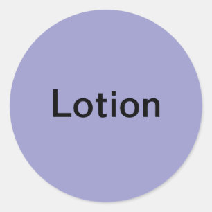 Lotion Labels/ Classic Round Sticker