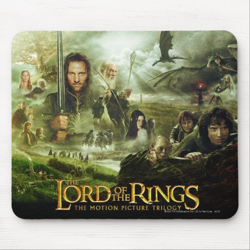 Image of LOTR Movie Poster Art Mouse Mat