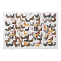 Lots and Lots of Chickens - Kitchen Towel
