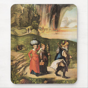 Lot's Escape, famous painting by Albrecht Durer, Mouse Mat