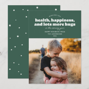 Lots More Hugs Holiday Card (Pine Green)