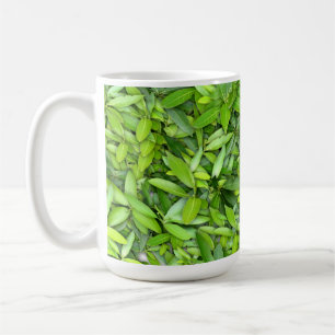 Lots of beautiful green leaves    coffee mug