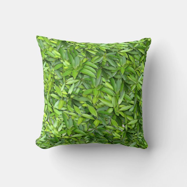 Lots of beautiful green leaves   cushion (Front)