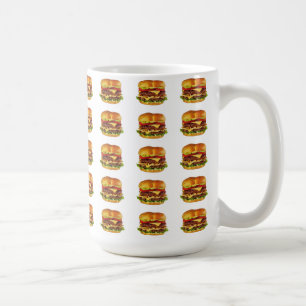 Lots of Big Cheeseburgers and Tea Coffee Mug