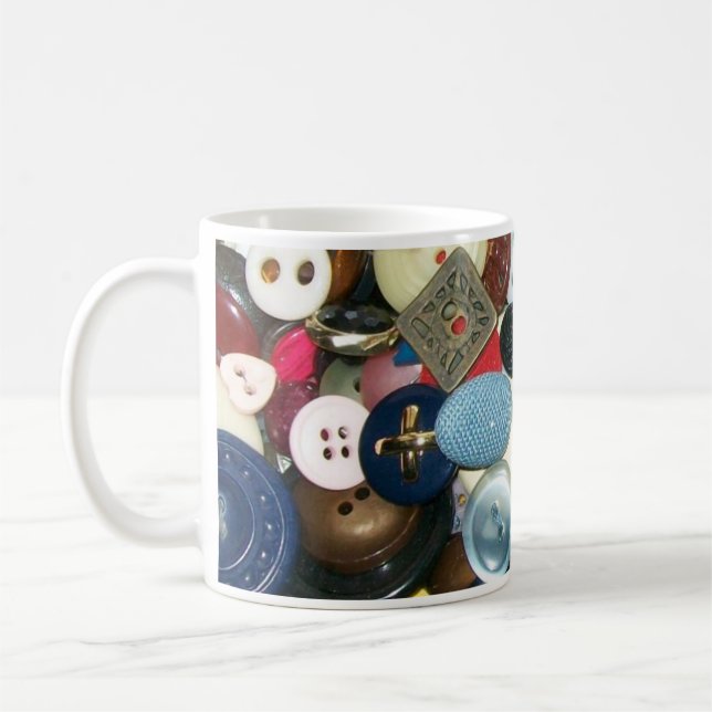 Lots of Buttons Mug (Left)