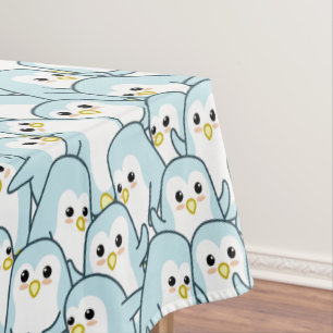 Lots of cartoon Penguins Tablecloth