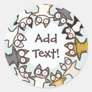 Lots of Cats Classic Round Sticker