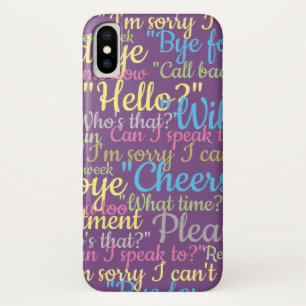 Lots of Chatter Design iPhone X Case