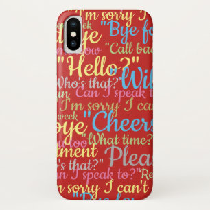 Lots of Chatter Design iPhone X Case
