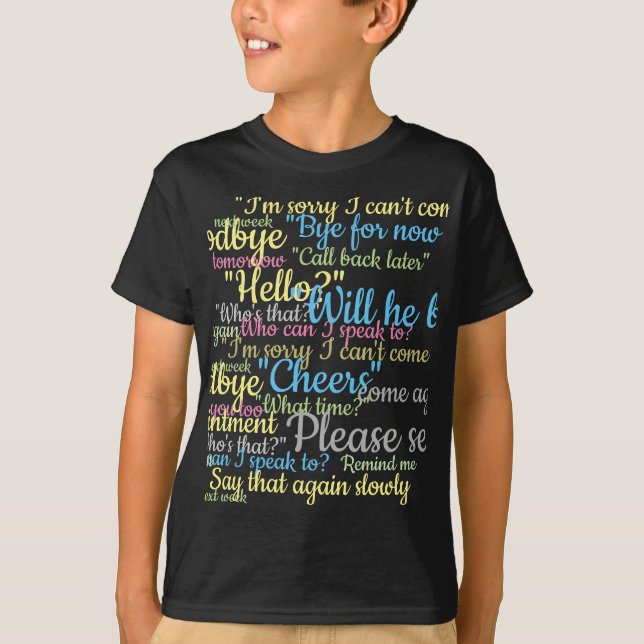 Lots of Chatter Design T-Shirt (Front)