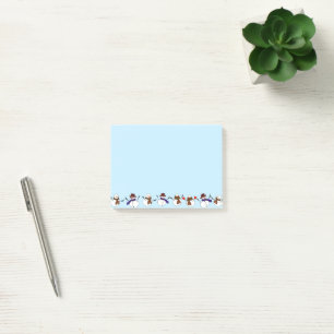 Lots of Christmas Cute Snowmen Christmas Post-it Notes