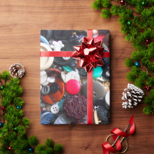 Lots of Colourful Buttons Wrapping Paper
