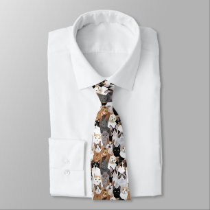 Lots of Cute Cats Pattern For Cat Lovers Tie