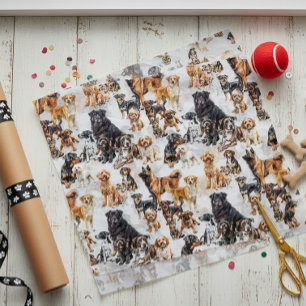 Lots of Dogs and a Cat Tissue Paper