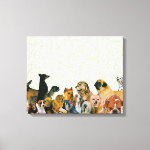 Lots of Dogs Collage Canvas Print