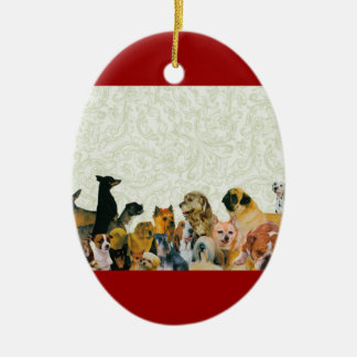 Lots of Dogs Collage ornaments