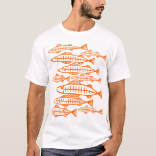 Lots of Fish - Orange T-Shirt