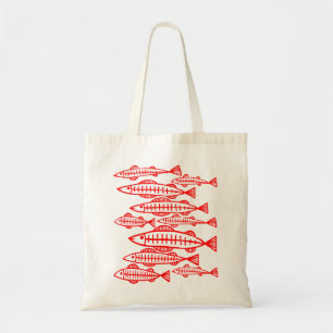 Lots of Fish - Red Tote Bag