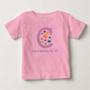 Lots of Fishes in the "C"_multicolored goldfish 2 Baby T-Shirt