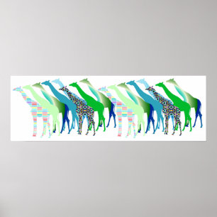Lots of Giraffes Design 1 Poster