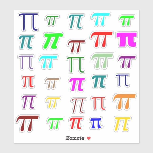 Lots of Greek Letter Pi (π) Math Symbols (Sheet)