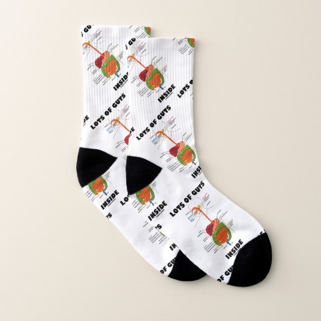 Lots Of Guts Inside Digestive System Socks (Pair)